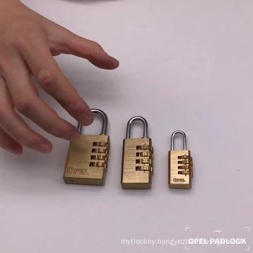 HEHE 3/4 Digit Brass Combination Number Padlock for luggage,Gym and  keyless padlock